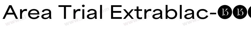 Area Trial Extrablac字体转换